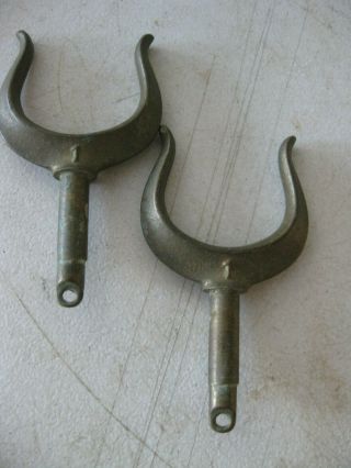 Vintage Brass Wilcox Crittend No.  1 Oar Locks