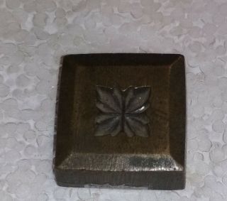 Vintage Tribal Brass Die Stamp Mold For Jewelry From India Gh - 875