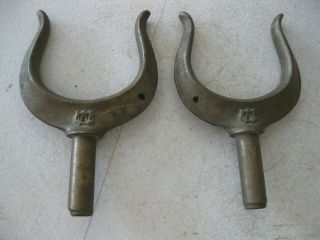 Vintage Pair Brass Wilcox Crittend No.  1 Oar Locks