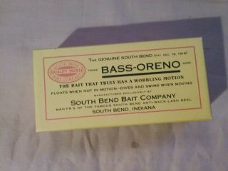 B.  A.  S.  S.  collector series SOUTH BEND BASS_ORENO,  nib 5