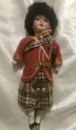 Scottish Boy 9 Inch 24 German Bisque Doll Theodor Recknagel 1912 R13a
