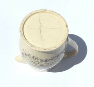 Antique English Creamware Courtship & Matrimony Jug - Slight Damage But Lovely 7