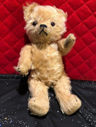 Antique Composition Mohair Teddy Bear 11” Inch Adorable
