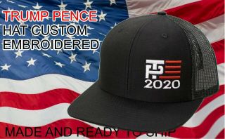 Make America Great Again Donald Trump Mike Pence Hat 2020 - Dp Flag Us Black