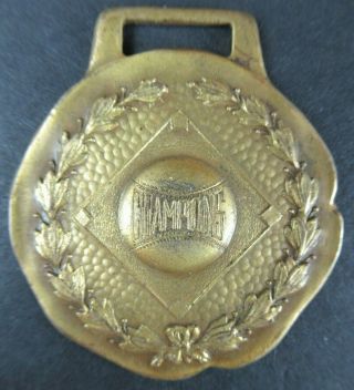 Antique A.  J.  Reach Co.  Brass Baseball Watch Fob " Awarded To The Champions "
