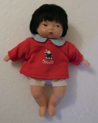Corolle Vintage Mini Baby Doll Toy 8 " Les Minis Asian W/tush Tag