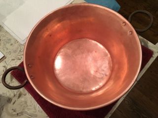 Solid Copper Hammered Confiture Jam Pot/pan