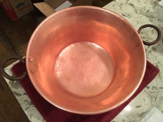Solid Copper Hammered Confiture Jam Pot/Pan 2