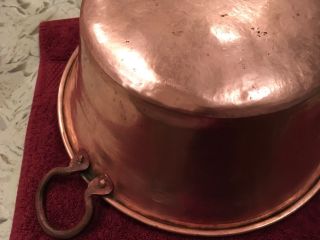 Solid Copper Hammered Confiture Jam Pot/Pan 6