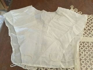 Antique Light Cotton Bodice Cover Ca Late 1800s,  A Great Display Piece