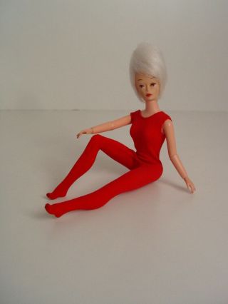 Barbie Vintage Clone Debbie Drake Polly Pose Doll Leotard Bodysuit Valentine