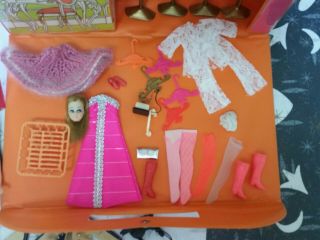 Vintage DAWN,  ANGIE,  and JESSICA dolls,  Clothes,  Accessories,  and Case 5