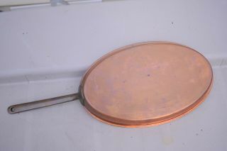 Vintage Culinox 13 Inch Solid Copper Fish Fry Pan,  Made In Switzerland