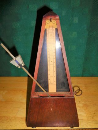 Vintage 1900 - 1905 Metronome Maelzel Serial Number 338,  882 Made In France -
