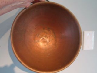 Vtg.  Large Heavy Solid Copper Mixing Bowl 12 X 6.  5 " 2lbs 3oz France Rolled Edge
