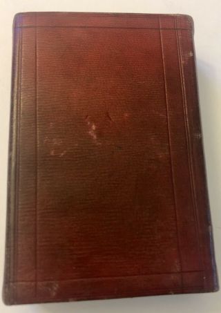 Antique Bible 1847 American Bible Society Leather Bound Pocket Size 7