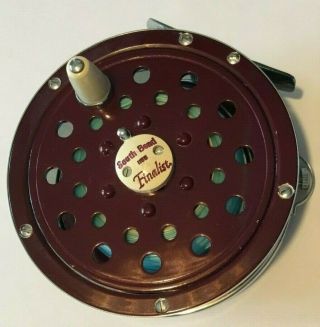 Vintage South Bend 1155 Finalist Fly Reel & Red Zippered Case