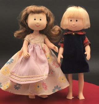 Vintage 1998 Madeline & Friends Danielle & Nicole Retired 8” Dolls