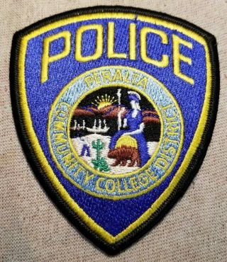 Ca Peralta Community College District California Police Patch