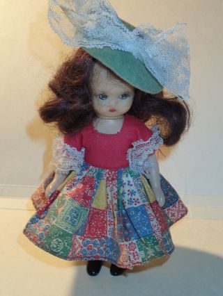 Vintage 1953,  Nancy Ann Storybook Doll 5 1/2 " Tall
