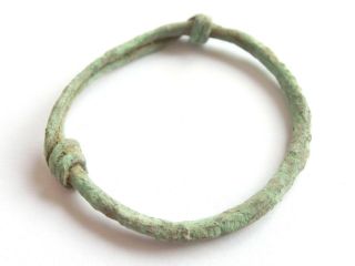 Exquisite Iron Age Hallstatt Culture Ancient Celtic Bronze Bracelet 700 Bc @$@