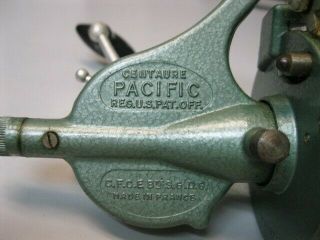 Vintage Green Centaure Pacific Spinning Reel - made in France (NR) in good 2