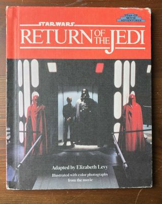 Star Wars Return Of The Jedi Vintage Hardcover Kids Book Step - Up Book Vintage