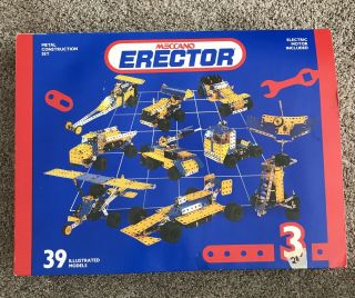 Vintage Meccano Erector Set No.  3 Made In France In Early 1990s