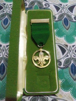 Vintage Boy Scout Medal With Case And