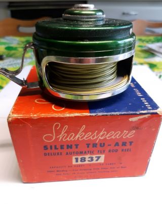 Vintage Shakespeare 1837 Silent Tru - Art Automatic W Box Mod Gb