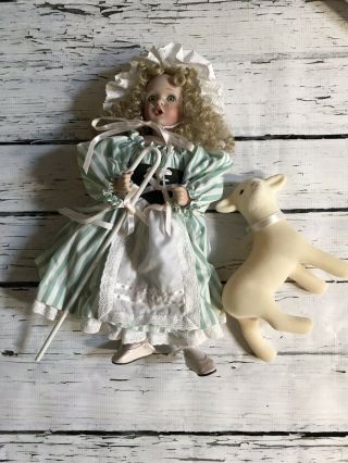 Vintage 1993 Little Bo Peep Porcelain Doll By Ashton Drake Galleries