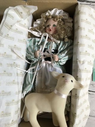 Vintage 1993 Little Bo Peep Porcelain Doll By Ashton Drake Galleries 2