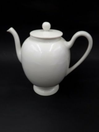 Antique Pl Limoges France Porcelain White Teapot