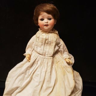Antique Heubach Koppelsdorf 300/08 Bisque Head Doll Compo Body Character Baby