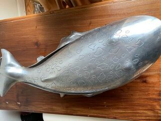 Vintage Arthur Court Whale 3pc Aluminum Covered Serving Dish - A work of art 5