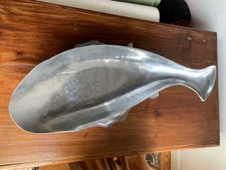 Vintage Arthur Court Whale 3pc Aluminum Covered Serving Dish - A work of art 7