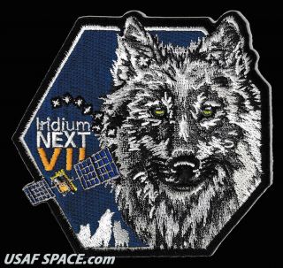 Authentic Iridium Next Launch - 7 - Spacex Falcon 9 Usaf Vafb Comm Satellite Patch