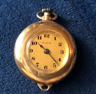 Lady Elgin Antique Pre - 1920 14k Solid Gold Dueber Case Womens Watch 15 Jewels