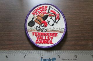 Vintage Bsa 1973 Tennessee Valley Council Summer Camp Colored Patch