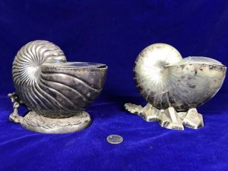 2 Rare English Antique Victorian Silver Plate Spoon Warmers From 19th Century