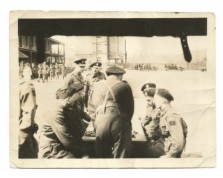 1942 Wwii Ww2 King George Vi Real Photo In Uniform Brunswick Lt Col Gambin