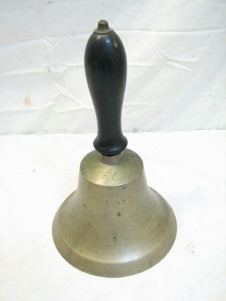 Early Brass/bronze School Teacher Hand Bell Desk Vintage Town Crier