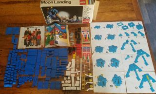 Vintage Lego Set 565 Moon Landing Box And Instructions