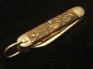 Vintage Camp Knife / Scout Knife,  WW2,  JIGGED BONE,  USA 3