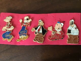 Lions Club Pins: Popeye Cartoon Set
