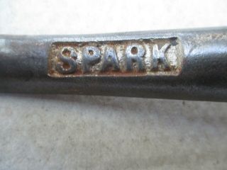 SPARKS FANCY IRON HANDLE WOOD STOVE LID LIFTER. 3