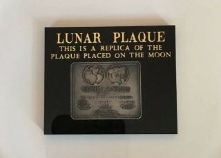 Vintage Apollo 11 Moon Landing Lunar Plaque Armstrong Aldrin Collins Nasa