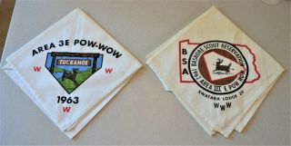 Vintage Boy Scout Order Of The Arrow Pow Wow Neckerchiefs