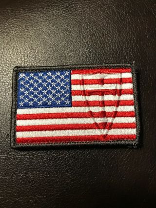 Steel Flame Old Glory Crusader Morale Patch