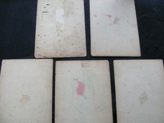 Antique stamp collecting - 5 individual cardboard pages - Germany cir.  1850 6